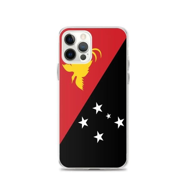 Telefonfodral med Papua Nya Guineas flagga - iPhone 12 Pro