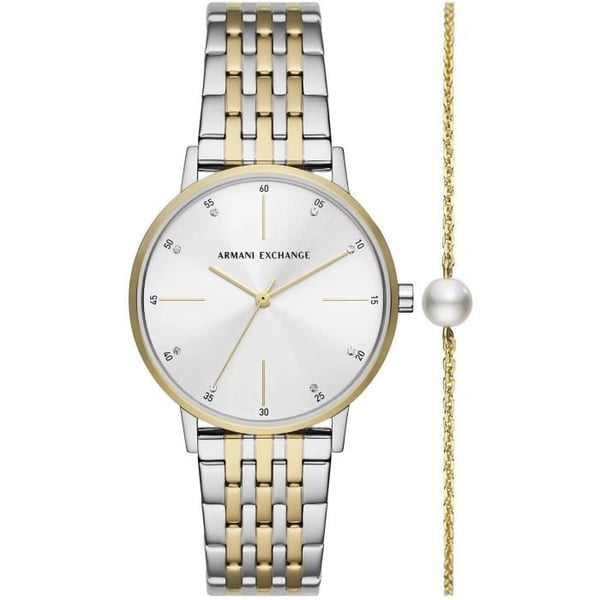 Armani Exchange Klocka - Kvinnor - AX7156SET - Rostfritt stål - Flerfärgad - Kvarts - 5 Atm Armani Exchange Klocka - Kvinnor - AX7156SET - Rostfritt stål - Flerfärgad - Kvarts - 5 Atm