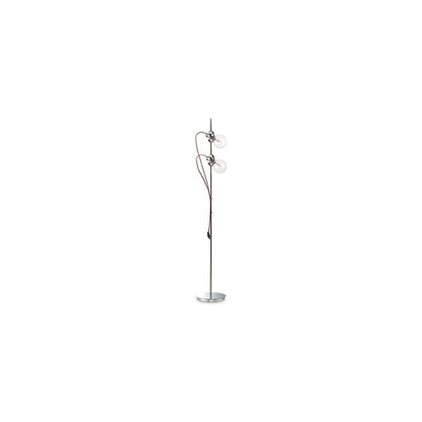 Golvlampa - IDEAL LUX - RADIO 2 - Metall - Tyg - Vit