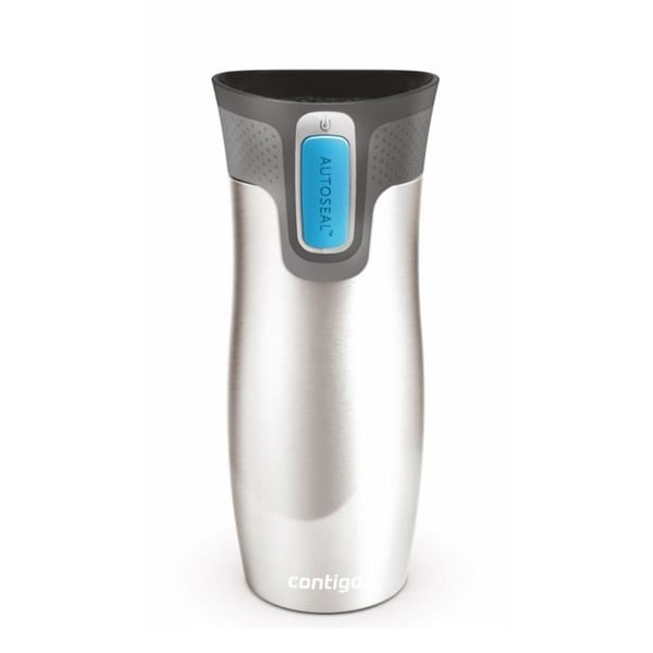 Termosflaska - Contigo Westloop - Autoseal - 470ml - Rostfritt stål - Silver