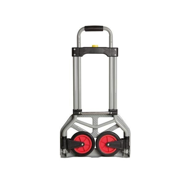 Fällbart bord - PEREL - Kapacitet 60 kg - Justerbar höjd 69-96 cm - Färg grå - Hjul Ø 136 mm