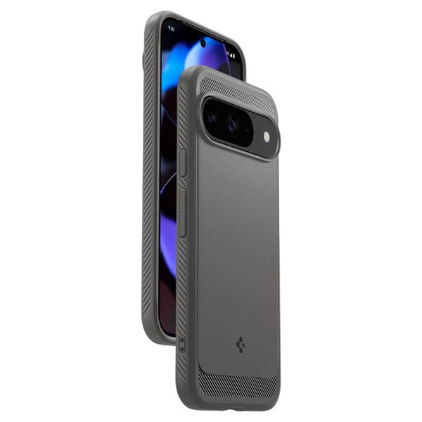 Spigen Rugged Armor – Cover til Google Pixel 9/9 Pro (grå marmor)