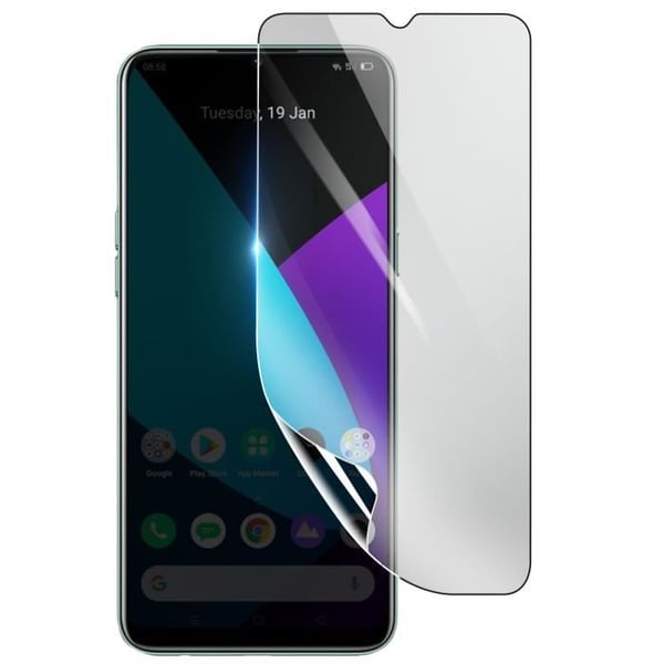 Skärmskydd - 3MK - Realme C3 - Stötsäker Hydrogel - Transparent - Reptålig