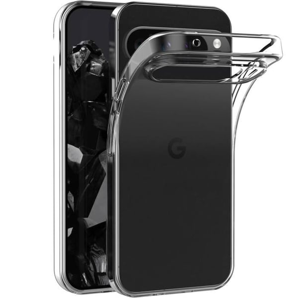 TPU-skal till Google Pixel 9 Pro XL - Transparent silikongel Ultratunt mjukt skydd Phonillico®