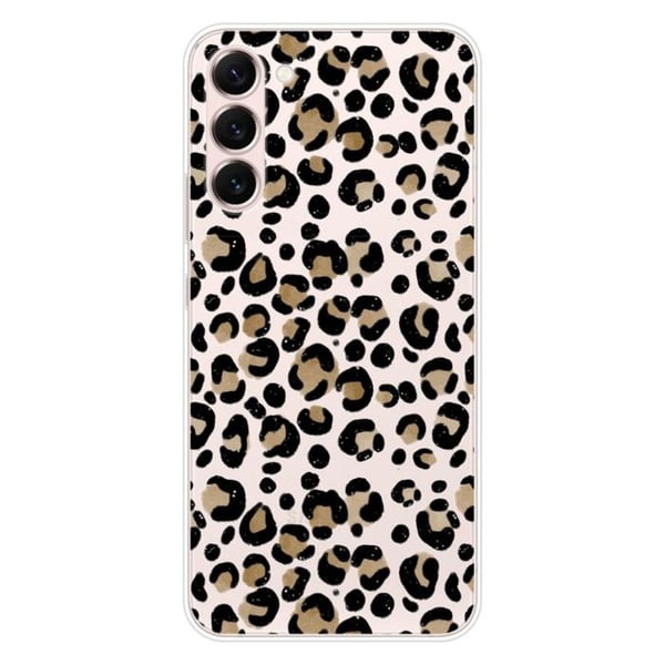 Tryckt silikonfodral som är kompatibelt med Samsung Galaxy S23 Plus Leopard