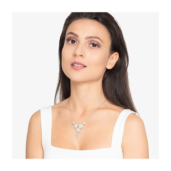 Glittrande halsband för kvinnor Lily JUBN05116JWRHT/U