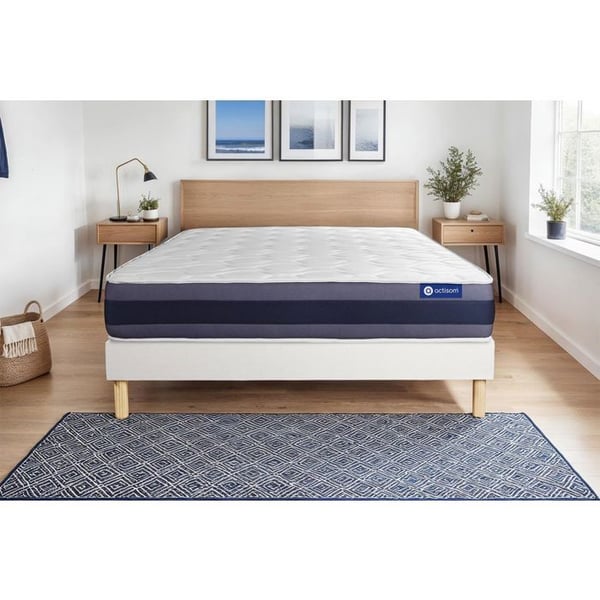 Sängset Madrass Sängbotten 180x200 cm - Vit Sängbotten (i kit) - Actiflex Morpho