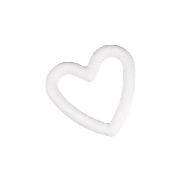 Polyesternhjärtan, 15 cm, liten förpackning.