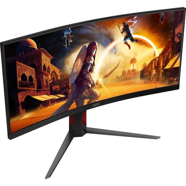 Kurvad PC-gamer skärm - AOC - 34'' - WQHD - 180Hz - Snabb VA-panel - 0,5ms - Höjdjusterbar - CU34G4