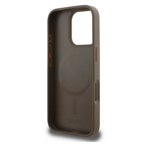 Skyddsfodral - DKNY - iPhone 16 Pro Max - Brun - MagSafe - Elegant och Hållbar