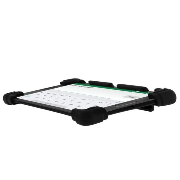 Smartphonefodral - AVIZAR - Universal - Svart silikon - Stötsäker - Skrivbordsstöd