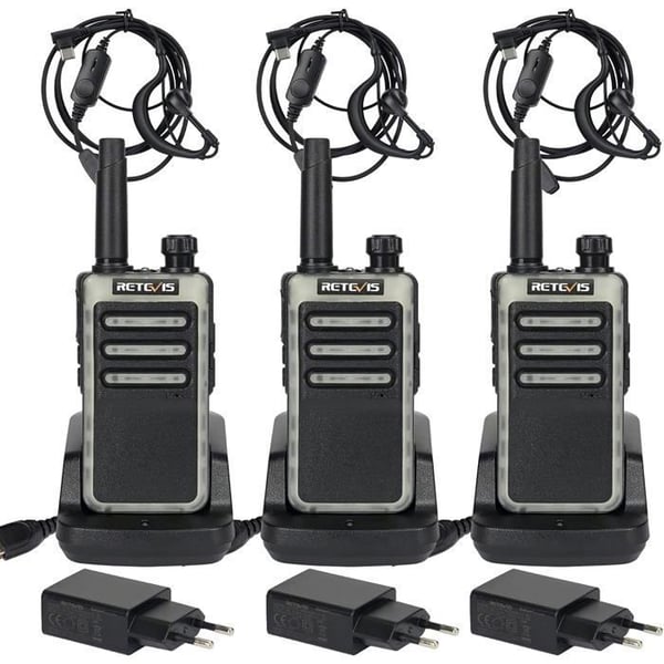 Retevis RB666 Mini Walkie Talkie, PMR446, med USB-snabbladdare, Typ C, LED-ficklampa, VOX, Professionell Walkie Talkie