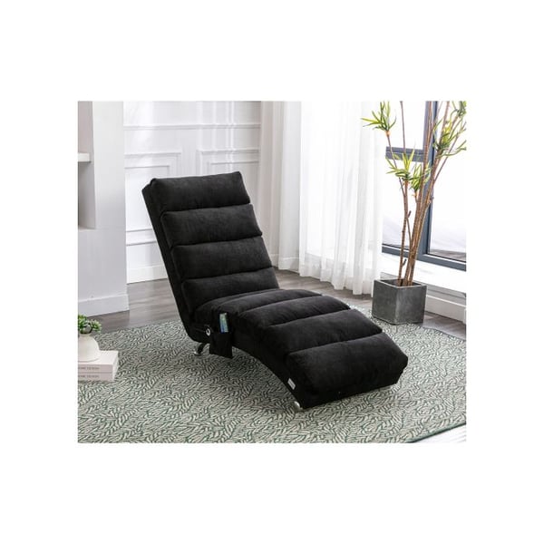 Sacklein Inomhus Massagestol med Fjärrkontroll, Ergonomisk Elektrisk Massagestol med 5 Läge (Svart)