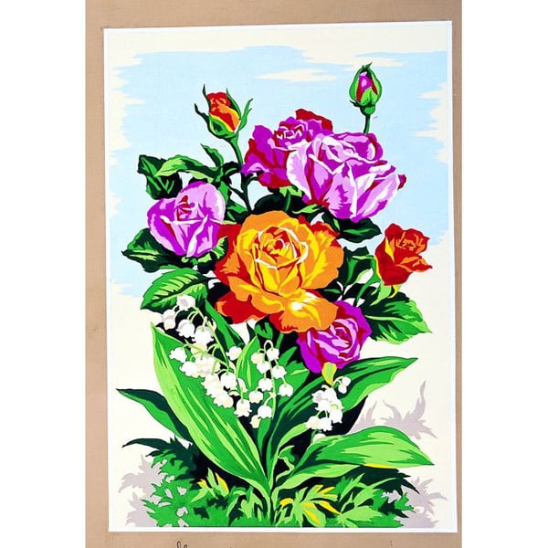 Canevas antik Rosorna 30x40cm
