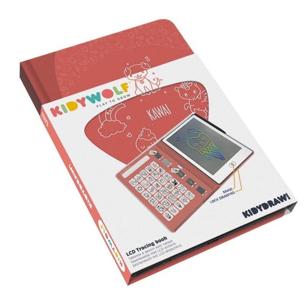 Ritplatta - KIDYWOLF - Kidydraw-Mini - LCD-skärm - 30 illustrationer - Portabel
