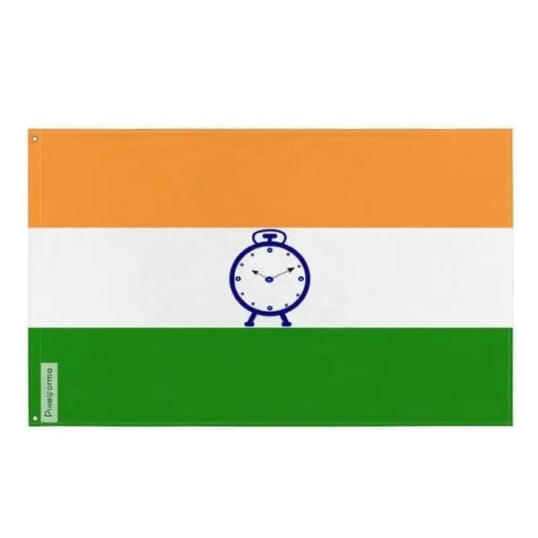 Nationalist Congress Party flag – 128 x 192 cm – Polyester – Järnöljetter – Motståndskraftig