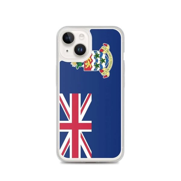 Telefonfodral – Caymanöarnas flagga – Kompatibel med iPhone 14 – Mjukt fodral – Slitstarkt och stöttåligt - Silikon - Pixelforma