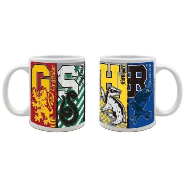 Mugg - Harry Potter husmärke - Keramik - Unik design - Perfekt för fans