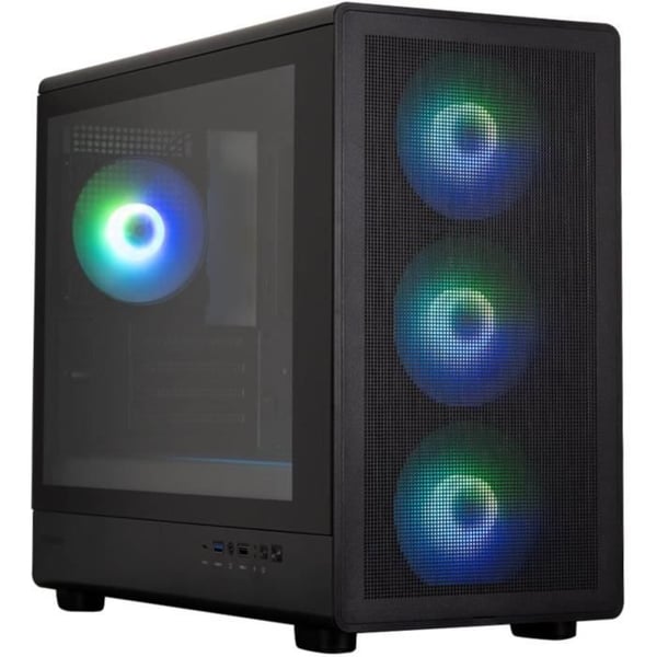 Chassi utan strömförsörjning - ZALMAN M5 ARGB - Mini-torn - M-ATX-format - Svart