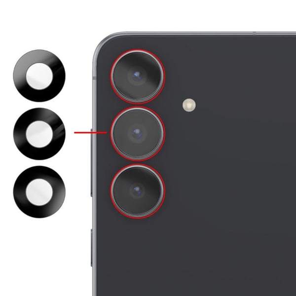 Ersättningslinser för bakre kamera Galaxy S25 FE Transparent