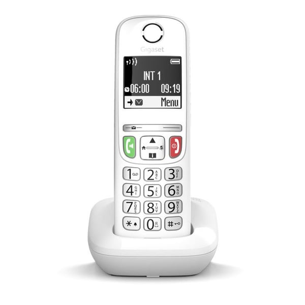 Gigaset E270 Cordless DECT Telefon Hvid med Højttaler og Opkaldsidentifikation