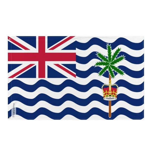 Flagga Brittiska territoriet i Indiska oceanen – 160 x 240 cm – Polyester – Järnögon – Hållbar