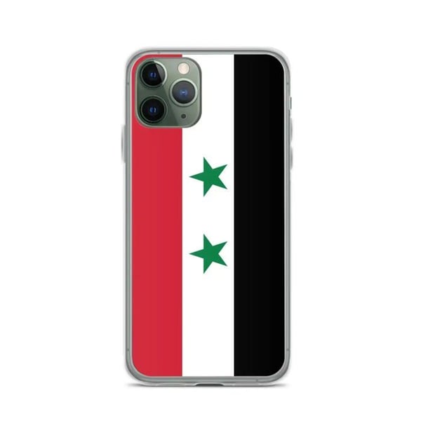 Mobilskal - PIXELFORMA - Syriens flagga - Kompatibel med iPhone 11 Pro - Flexibel - Stötsäker