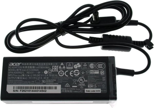 Laddare - ACER - KP.0450H.002 - Nätadapter 45W - Spänning 19V - Kompatibel med PC/Surfplatta