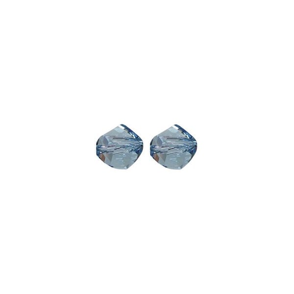 Swarovski Elements Perle kristall Helix, akvamarin, 6 mm, låda 10 st