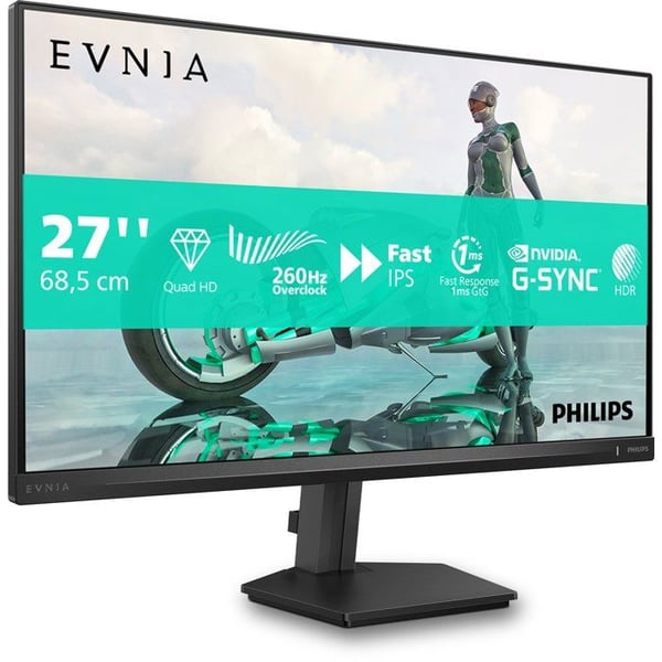 Spel-PC-skärm - PHILIPS - 27'' - 4K/FHD - 160Hz/320Hz - HP - Snabb IPS-panel - 0,5ms - Höjdjusterbar - 27M2N3800A/00