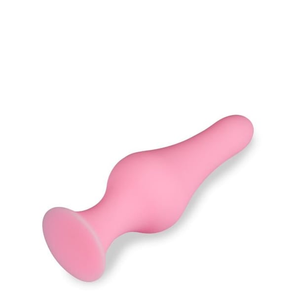 Suction cup analplugg Flame - Rosa