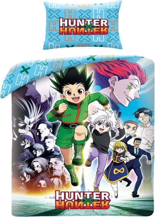 Reversibel sängset - Gon Killua Kurapika - 140 x 200 cm - 70 x 90 cm - 100 % mikrofiber
