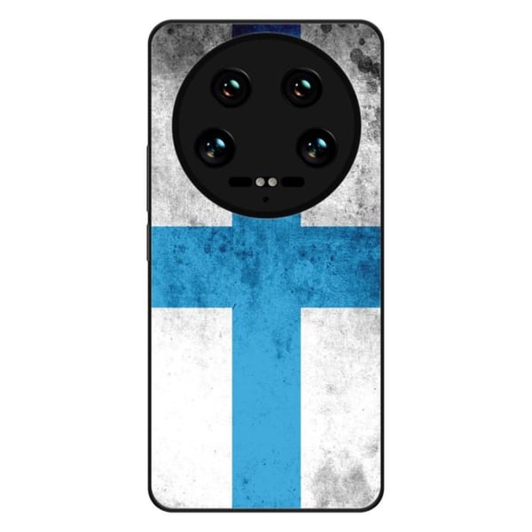 Siliconeförstärkt skal med tryck kompatibelt med Xiaomi 14 Ultra Marseille Flagga