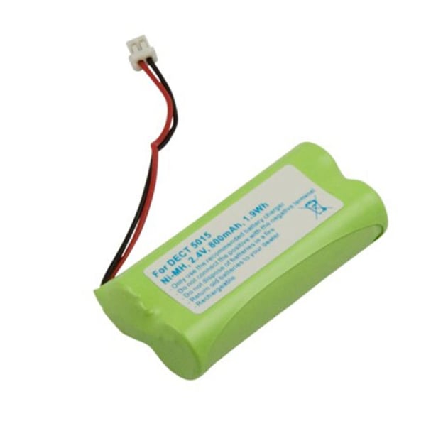 Batteri för trådlös telefon Audioline DECT 5015 NiMH 2.4V 800mAh 1.9Wh Grön