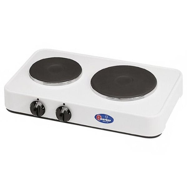 Parker Elektrisk spis 2 plattor 5322P - 1000W och 1500W - Diameter 145mm och 180mm