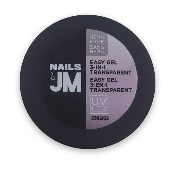 Nagellack - JEAN MARIN - Easy Gel 3-i-1 - Utan HEMA - Transparent - 20 ml