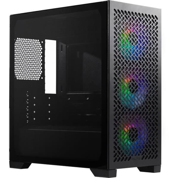 Gaming PC kabinet - COOLER MASTER - E302-KGNN-S00 - Elite 302 - Mini-Tower - ATX, Micro-ATX og Mini-ITX