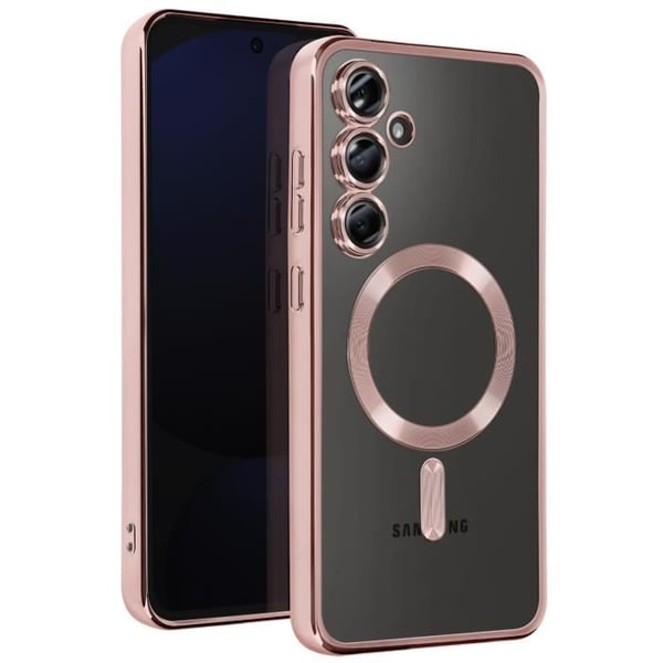 Coque MagSafe - Samsung Galaxy S24 FE - Silikongel Flexibel - Kromad Kontur - Rosé Champagne
