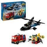 LEGO City 60462 Helikopter, brandbil og modulær ubåd - Legetøj fra 7 år