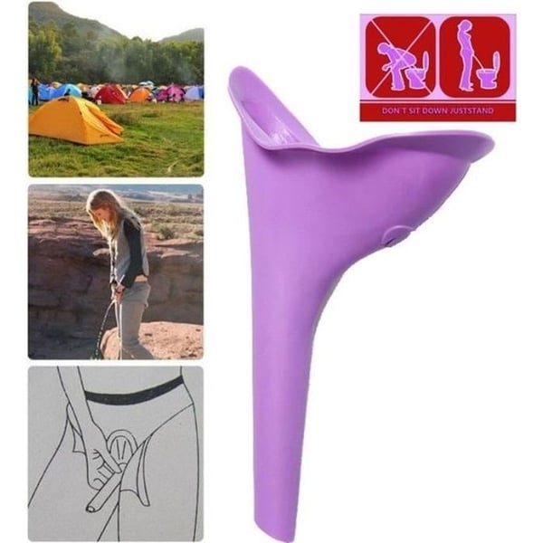Utomhusaktiviteter Bärbar Kvinnor Urinering Toalett Silikon Urin Kissanordning Tratt Camping Resor Slumpmässigt