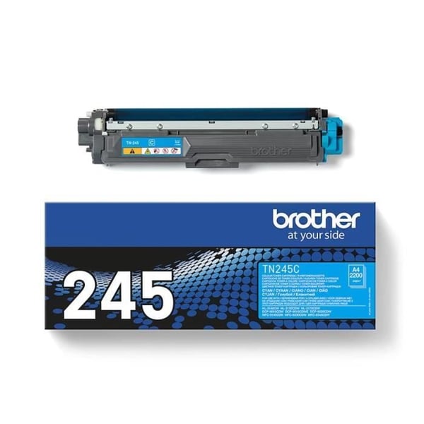 Cyan toner cartridge Brother TN-245 - Høj kapacitet - Kompatibel med DCP-9020CDW, HL-3140CW, MFC-9340CDW