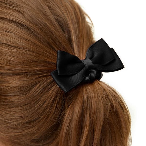 Chouchou - AVIZAR - Fluga - Satin - Svart - Elegant för Hår