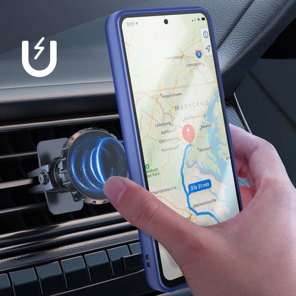 Coque Anneau - AVIZAR - Oppo A5 Pro - Blå - Rotationsring 360° - Magnetisk Fäste