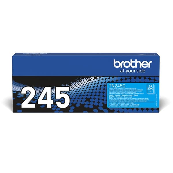 Cyan toner cartridge Brother TN-245 - Høj kapacitet - Kompatibel med DCP-9020CDW, HL-3140CW, MFC-9340CDW