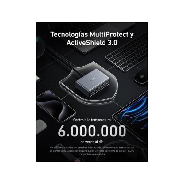 Trådløs oplader - ANKER - A1664H21 - 10000 mAh - 12 W - Hvid