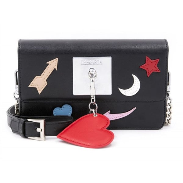 Axelväska Plate Icons Black with Charm Iphoria - Plate Icons Black xith Charm