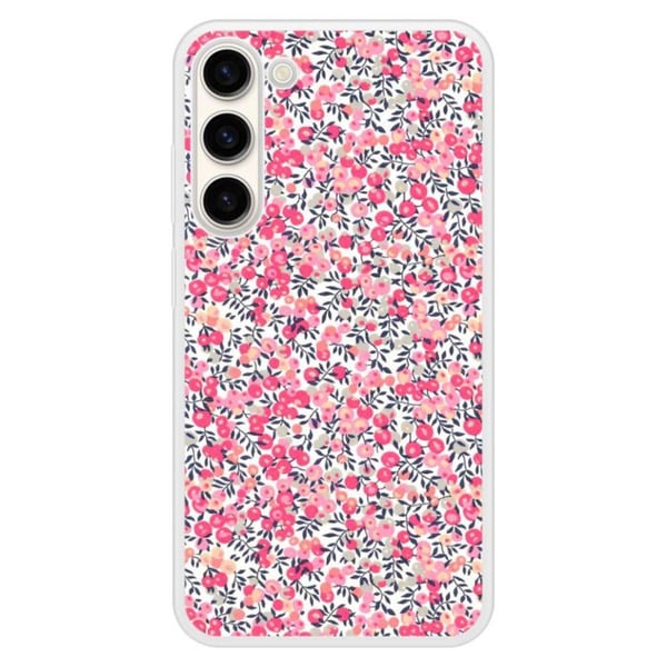 Förstärkt silikon skal med tryck kompatibel med Samsung Galaxy S23 Plus Liberty Wiltshire Rose