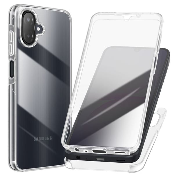 Heltäckande skydd för Galaxy A07 360° i transparent silikon