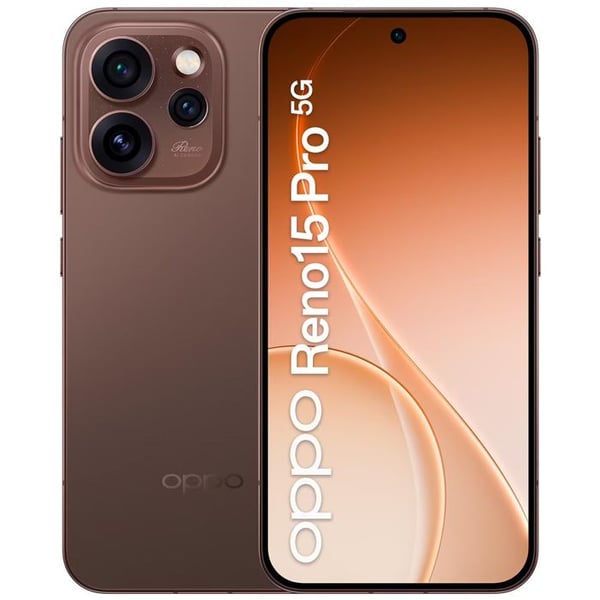 Smartphone 5G - OPPO Reno15 Pro - 12GB RAM - 512GB - Brun Skumring - Ultra-Klar Kamera 200MP - 4K HDR Video - EU-version