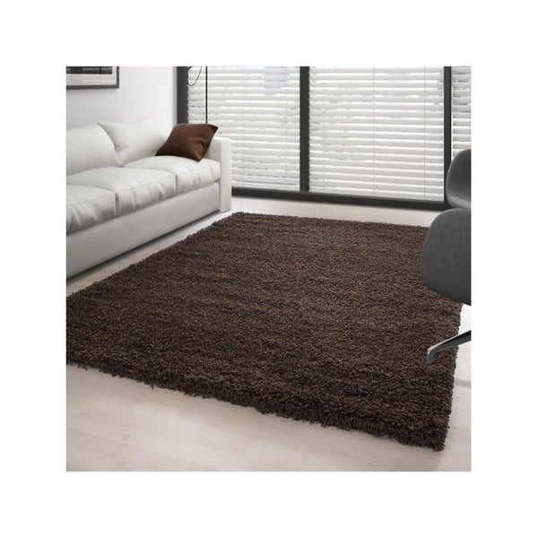 Mjuk och fluffig shaggy matta 30 mm för vardagsrum och sovrum (Dimension: 60x110 - Färg: Brun) Mjuk och fluffig shaggy matta 30 mm för vardagsrum och sovrum (Dimension: 60x110 - Färg: Brun)